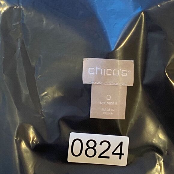 Chico’s V Neck Black Sweater Tunic Size S NWT 0824 - Picture 11 of 11